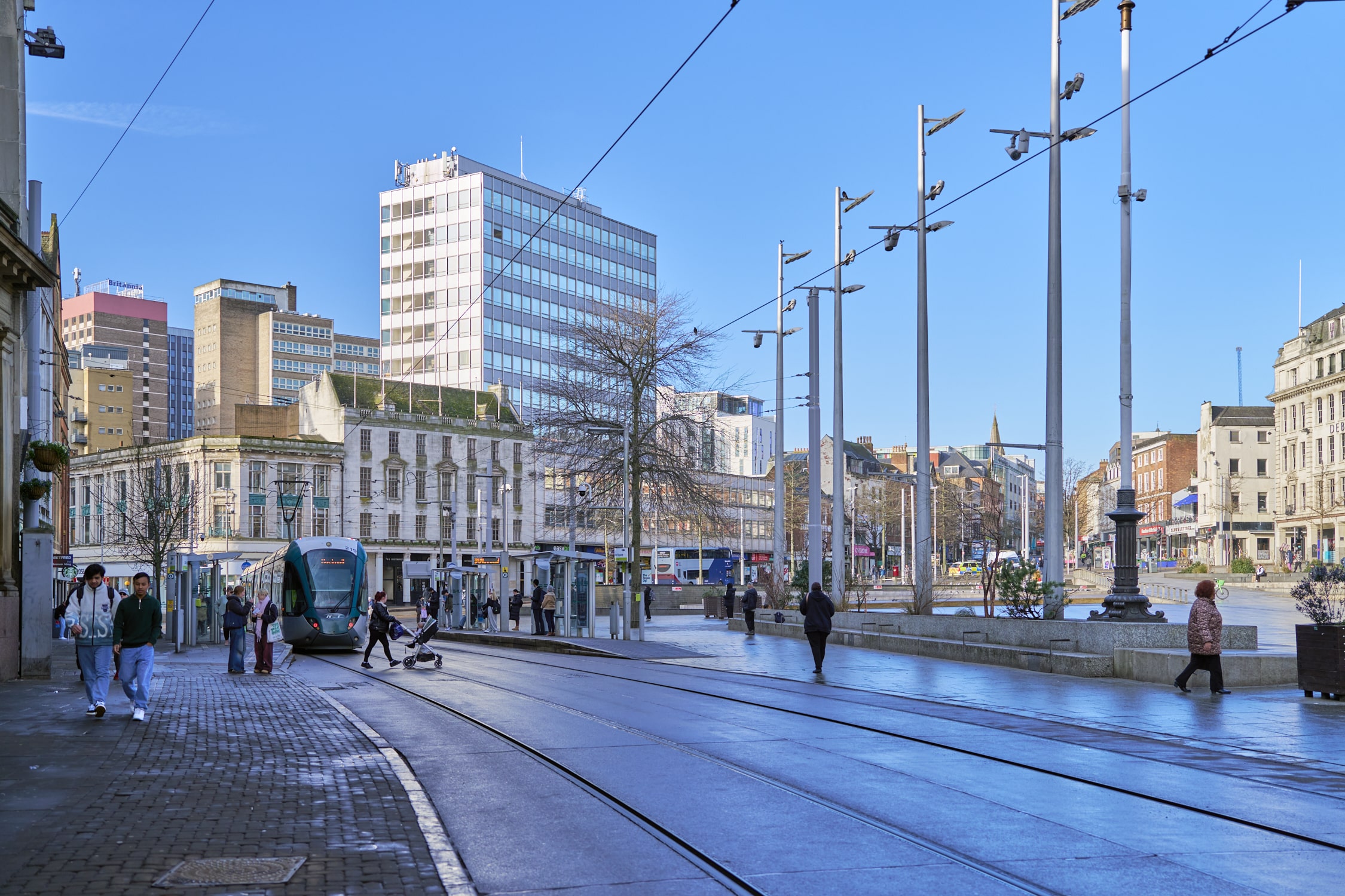 Transport: Nottingham tram lines
