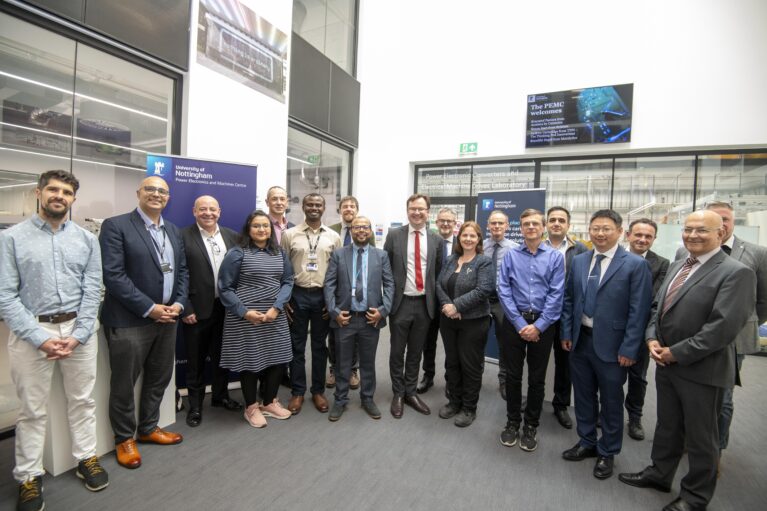 Grantees from the first year of the East Midlands Investment Zone programme with Mayor Claire Ward and MP Alex Norris