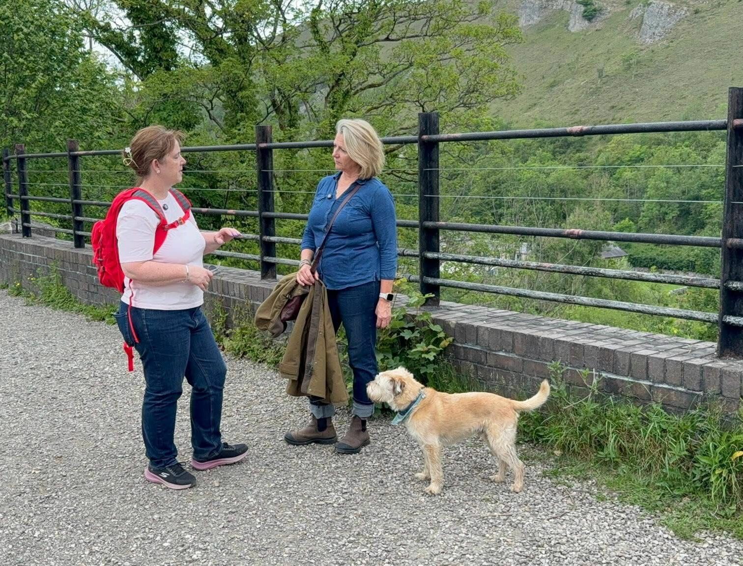 Mayor Claire walking The Loop