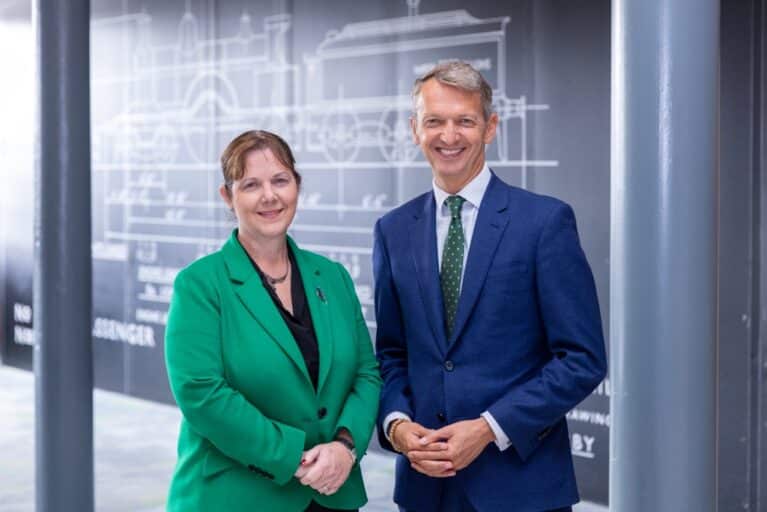 Inclusive Growth Commission: Mayor of the East Midlands Claire Ward with Andy Haldane, Chair of the IGC