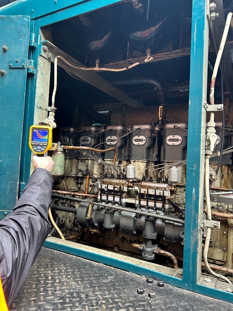 Carbon capture for trains