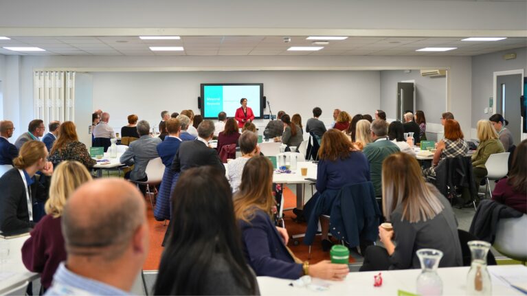 Mayor of the East Midlands, Claire Ward delivers the keynote speech at Healthy East Midlands at Derby's Reach Conference Centre.