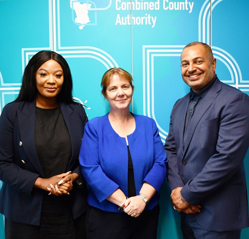 From left, Derbyshire police and crime commissioner Nicolle Ndiweni-Roberts, East Midlands mayor Claire Ward and Nottinghamshire PCC Gary Godden,