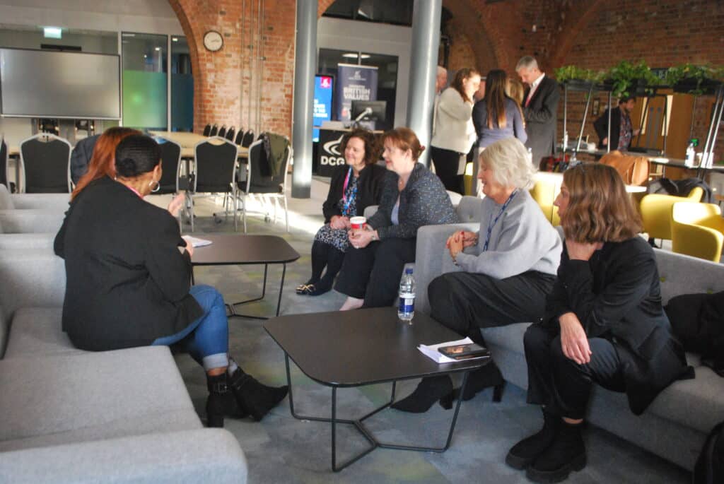 Mayor Claire Ward meets guests at the launch of the Get East Midlands Working Plan.