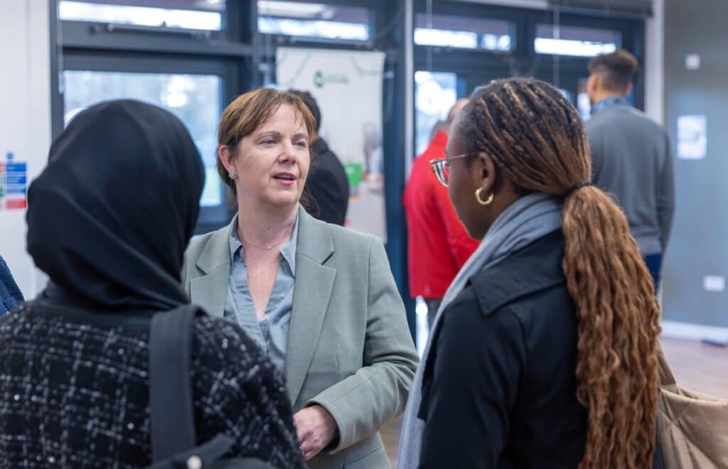 Mayor Claire Ward meets residents of Normanton and Arboretum at a Community Development Fund engagement event in Arboretum Park, Derby.