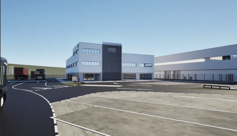 An artist's impression of Fassa Bortolo's new headquarters to be built at New Stanton Park.