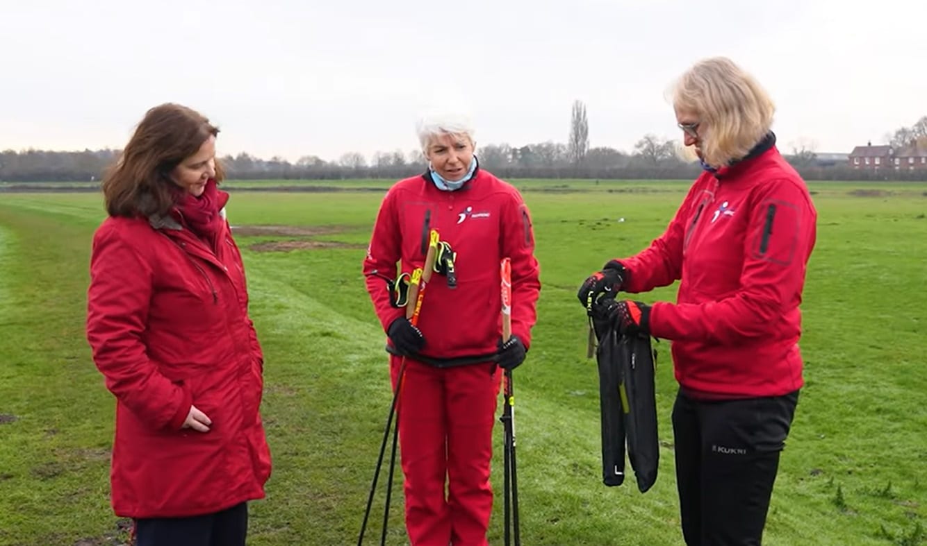 For the latest leg of The Loop, Mayor Claire was joined by Catherine Hughes, chief executive officer of British Nordic Walking.