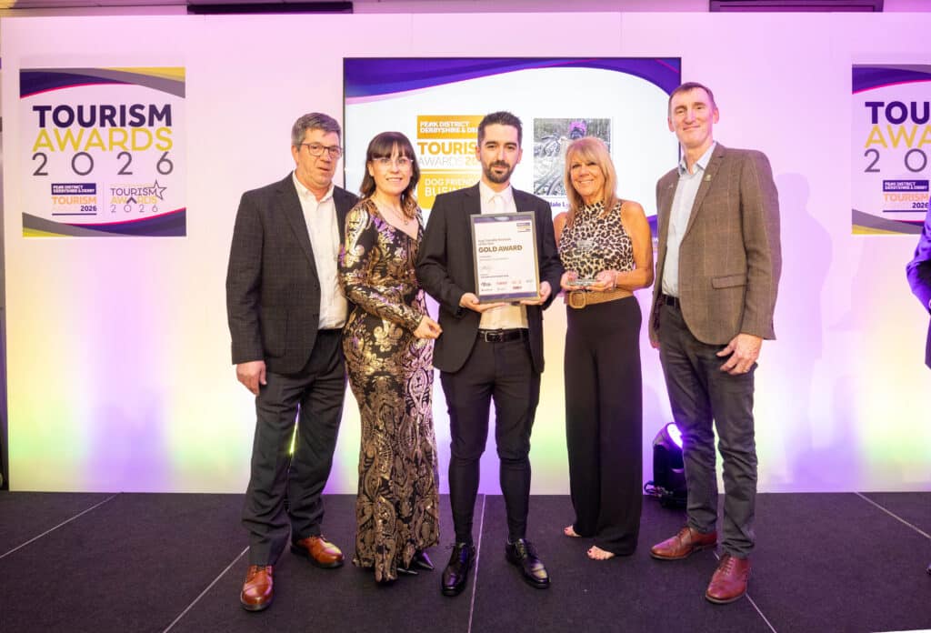 Rivendale Lodge Retreat was awarded gold in the Derby, Derbyshire and Peak District Dog Friendly Tourism Business of the Year category.Gold: Rivendale Lodge Retreat