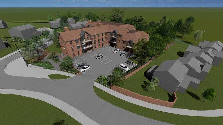 CGI of new affordable homes in Repton