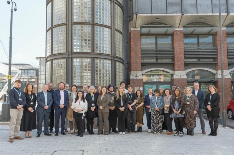 Mayor Claire Ward at the opening of Nottingham College's Castle Meadow campus.