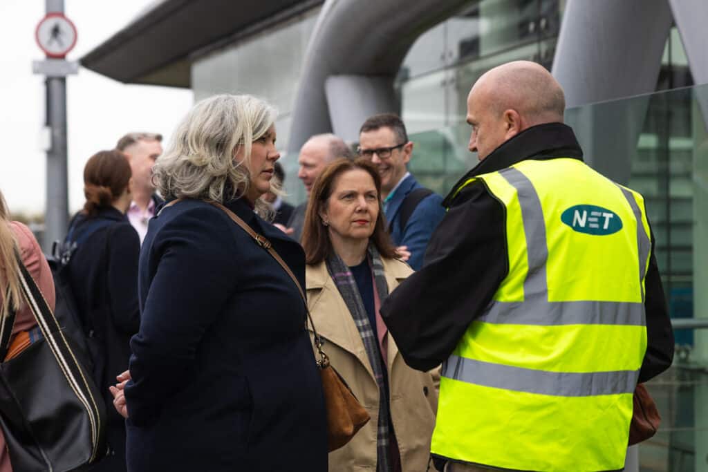 Mayor Claire Ward and Transport Secretary Heidi Alexander in Nottingham to launch the Better Connected national integrated transport strategy.