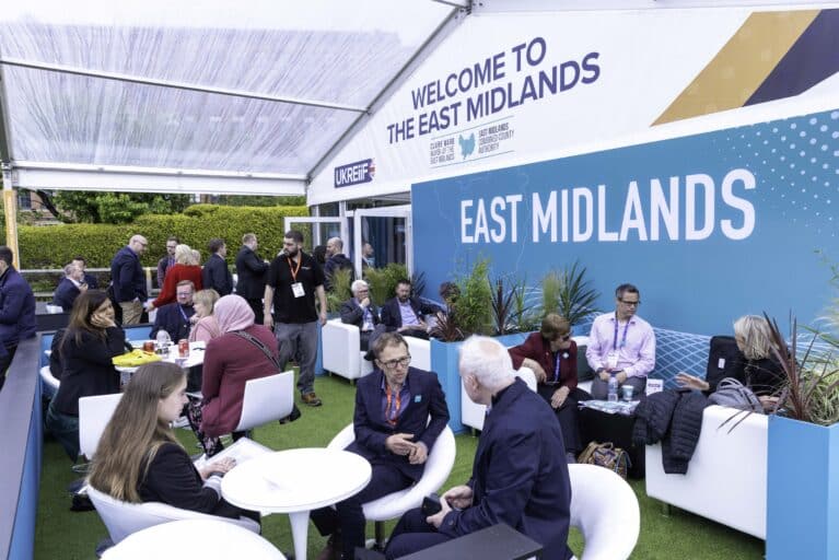 East Midlands Combined County Authority at UKREIIF. Photography by Alex Wilkinson Media