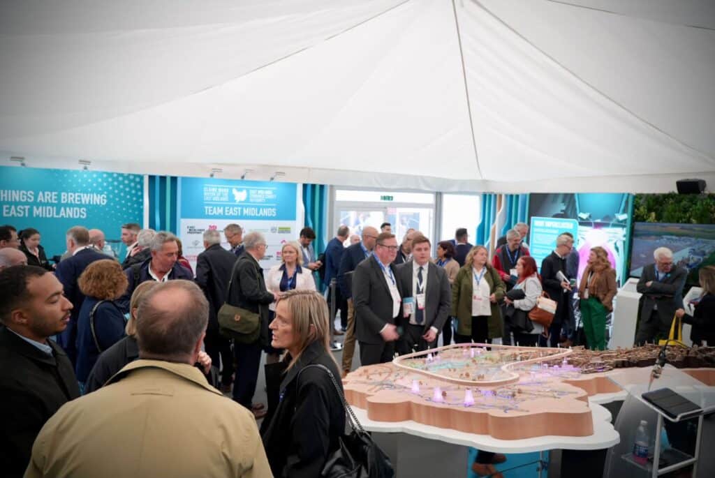 Delegates at the Team East Midlands' Irresistible to Investment session at UKREiiF 2026.