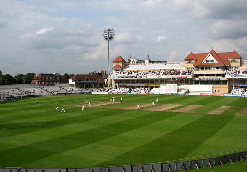 Trent Bridge Cricket Ground, viewed from the Hound Road stand, is part of the Trent Sports District. Picture: John Sutton/Wikipedia.