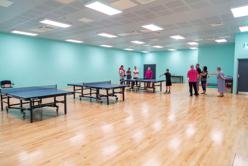 The new community hub features a physical activity space