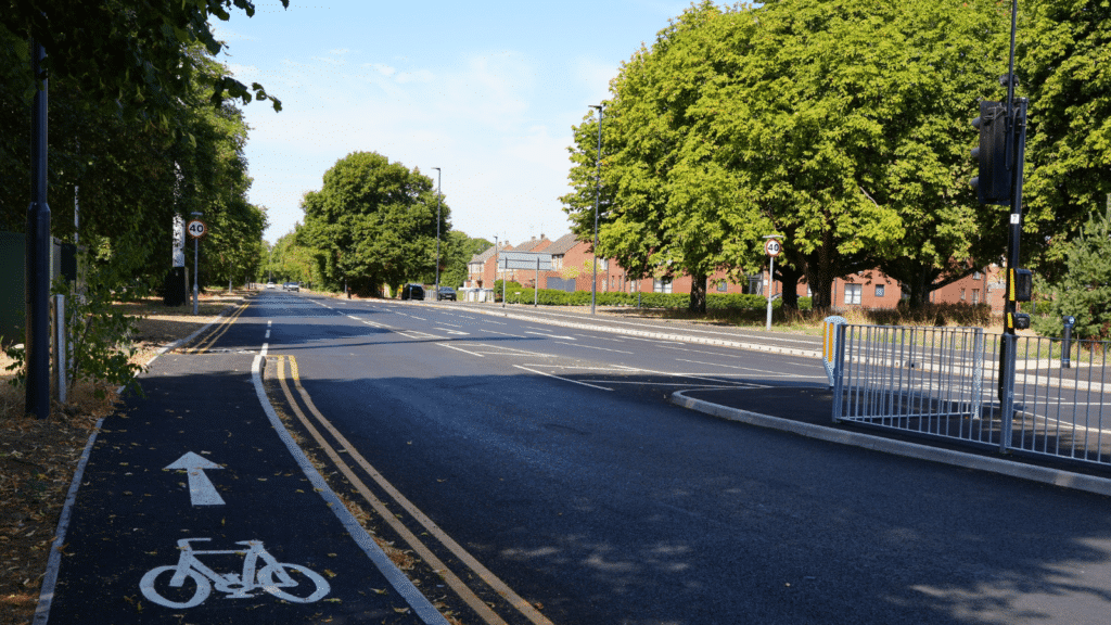 Cycle and pedestrian lanes have seen improvements.