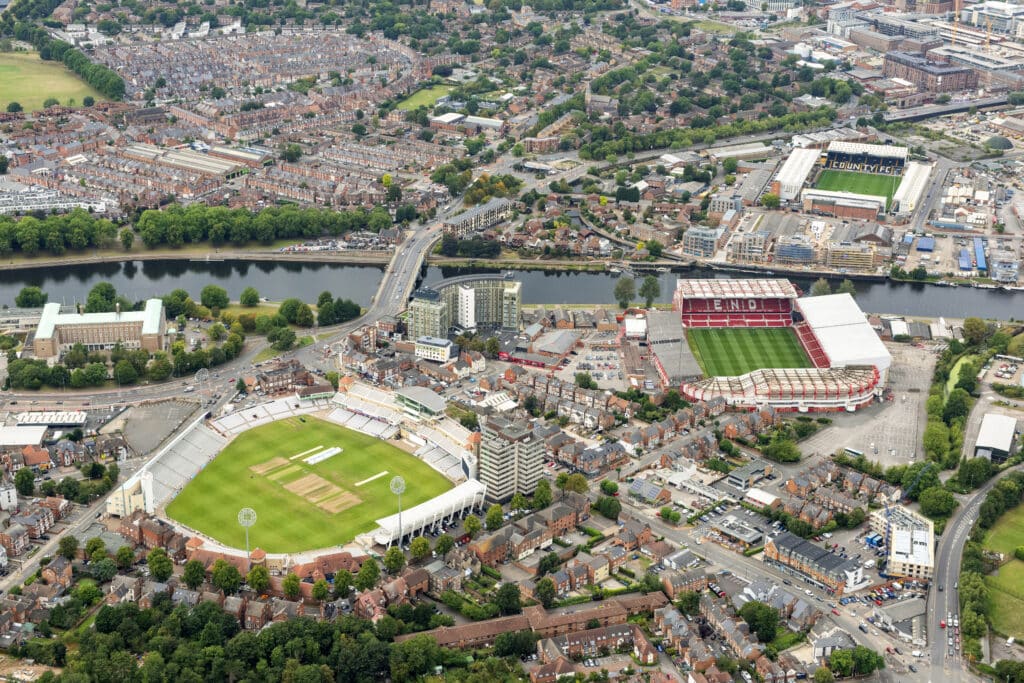 Nottingham Forest's City Ground Stadium sits at the heart of the Trent Sports District. Picture: Tracey Whitefoot.