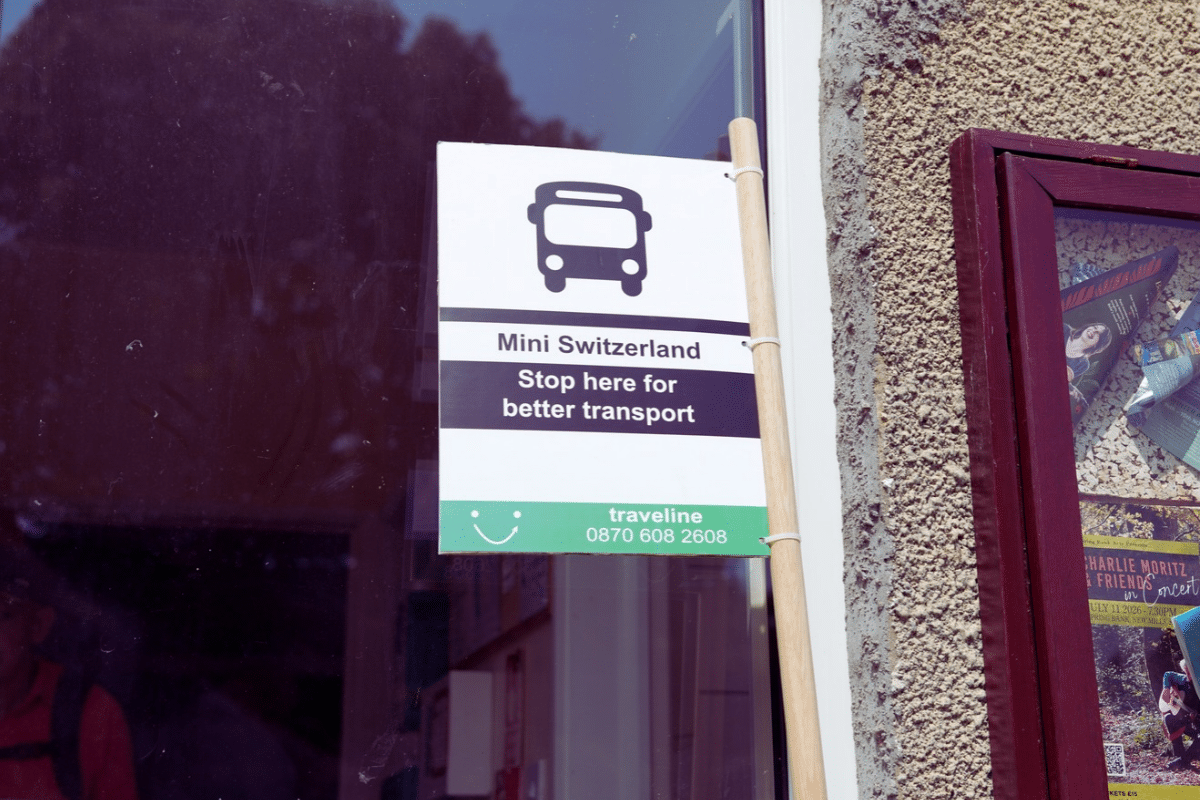 Mini Switzerland Bus Stop