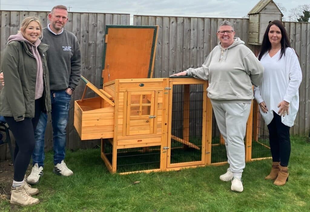 Lovells donated a chicken coop to the YMCA.