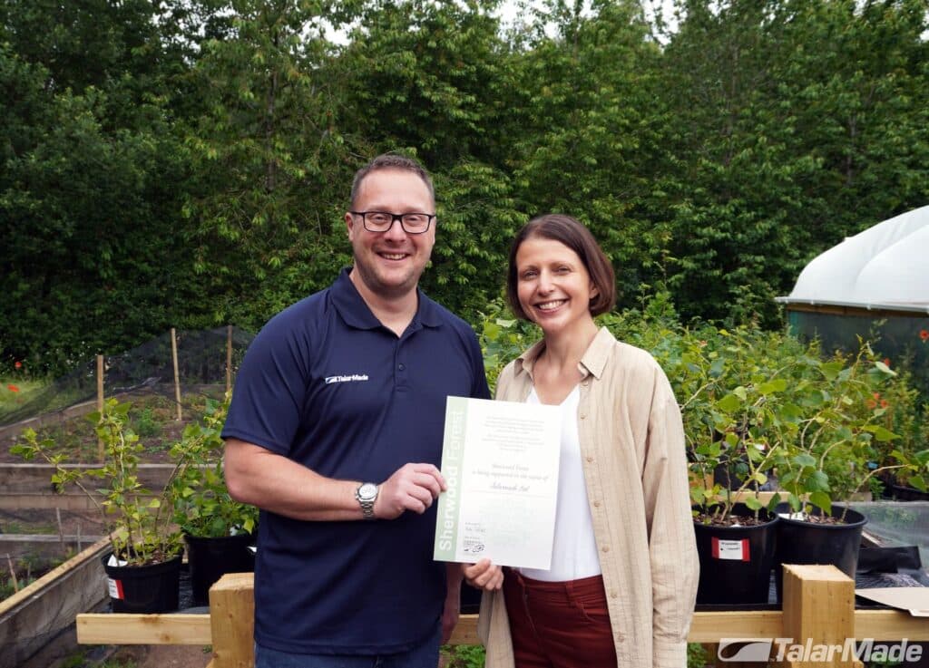 Talarmade has been making a difference to Sherwood Forest Trust through Match My Project.