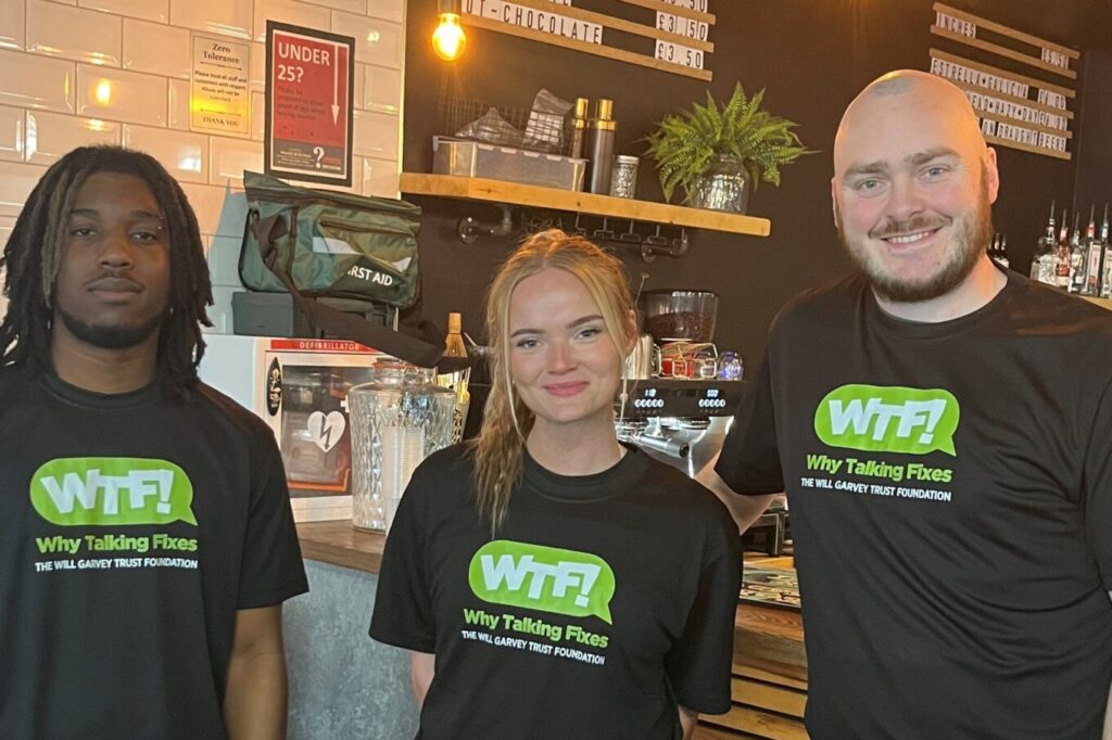 The Will Garvey Trust Foundation secured a number of running vests.